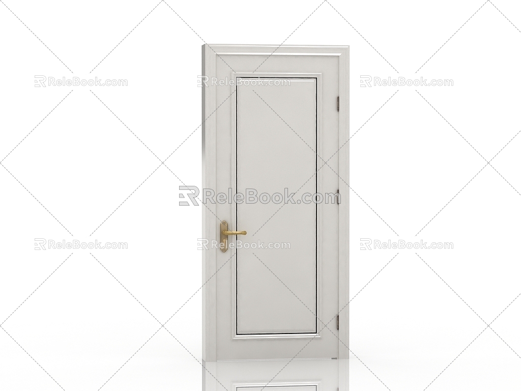 New Chinese Wooden Door 3d model