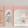 White Fitness Studio With Mirrors Barres Arched Doors And Indoor Plants
