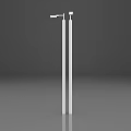 Modern Outdoor Light With Metal Pole And Light Arm For Outdoor Lighting
