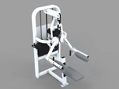 Durable Seated Chest Press Sports Equipment For Home Gym Workout Training 3d model