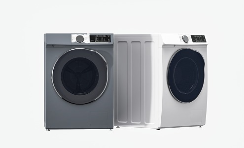 Modern drum washing machine 3d model