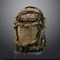 Tactical Outdoor Backpack with Mesh Panel Multiple Straps Pockets Durable Design for Travel Hiking
