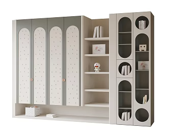 Modern children's wardrobe 3d model