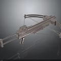 Mechanical Crossbow Weapon Featuring Modern Metal Structure And Tactical Sighting Device 3d model
