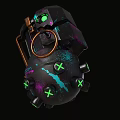 Sci-fi Grenade Game Sci-fi Weapon Grenade Bomb Props 3d model