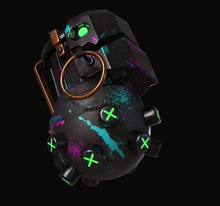 Sci-fi Grenade Game Sci-fi Weapon Grenade Bomb Props 3d model