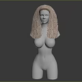Modern Hairstyle 3d model