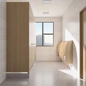 Public toilet Modern toilet 3d model