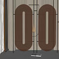 Modern partition screen 3d model