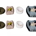 Cozy Bean Bag Single Sofas with Pillows in Multiple Colors and Comfortable Design