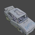 car wreck 3d model