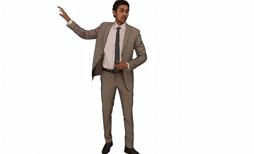 modern man 3d model