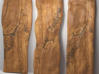 Natural Wood Decorative Wall Hangings With Unique Grain Patterns For Home Interior Decoration 3d model