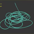 Teal Tangled Rope Practical Daily Life Supplies For Home Use And Organization