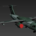 Indonesian Air Force Passenger Aircraft With Camouflage Livery And Red Circular Insignia
