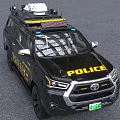 Black Police Truck With Roof Equipment And Alameda County Markings