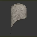 Beige Leather Hat With Ear Flaps And Stitching For Daily Use Accessories