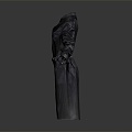 Long Coat Leather Long Shirt Fashion Long Shirt 3d model