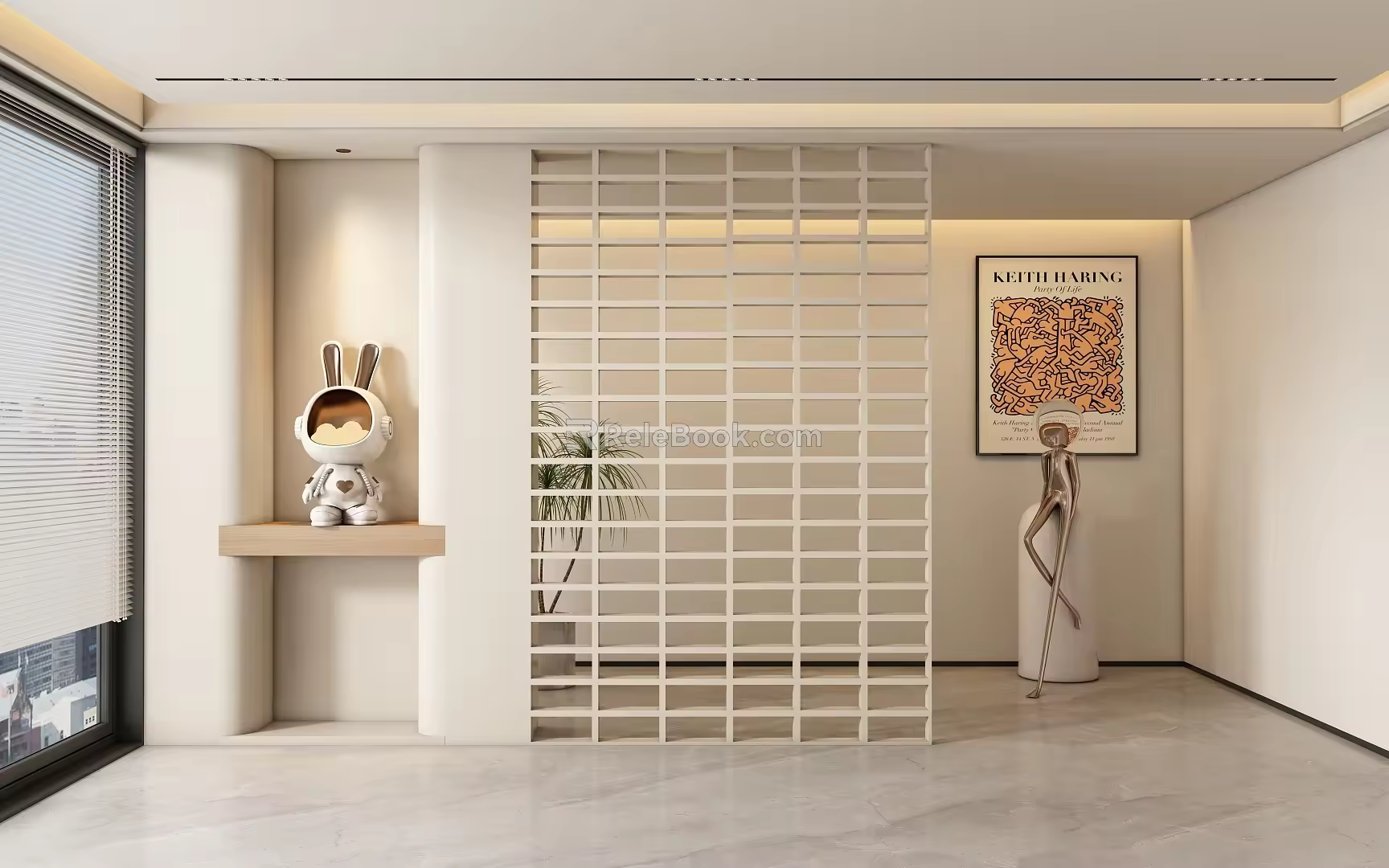 Entrance aisle partition 3d model