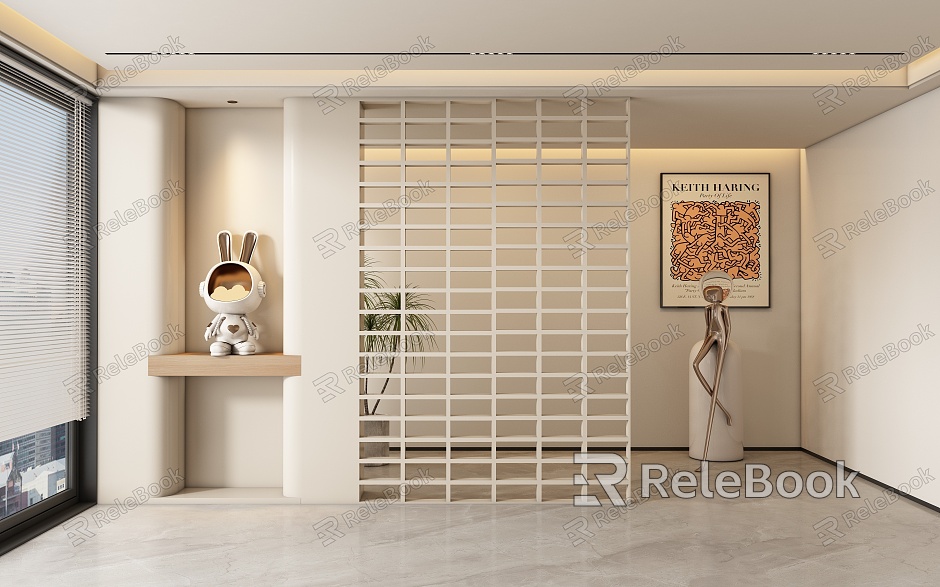 Entrance aisle partition model