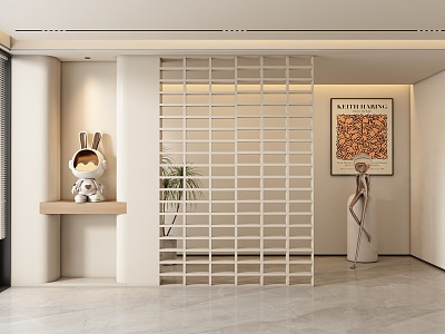 Entrance aisle partition model