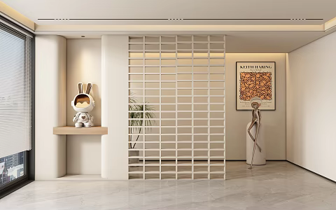 Entrance aisle partition 3d model