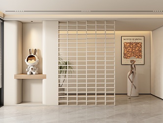 Entrance aisle partition 3d model