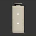 Outdoor Projection Surveillance Camera With White Housing Infrared LEDs And Mounting Bracket
