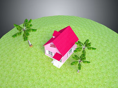 Cartoon Landscape Animation Landscape Rural Landscape Painting Outdoor Landscape Rural Landscape 3d model
