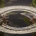 Modern Bridge Art Bridge 3d model