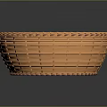 Orange Woven Basket For Home Daily Use As Practical Living Supplies