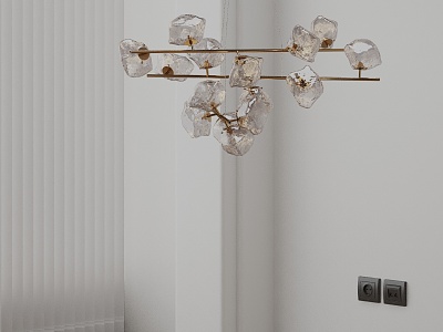 Modern chandelier 3d model