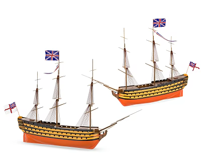 Modern Ornaments Wooden Sailboat 3d model Modern Ornaments Wooden Sailboat 3d model