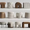 Modern Sofa Stool Low Stool 3d model
