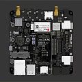 Modern Computer Motherboard Electronic Board Motherboard Computer Board 3d model