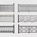 Various Decorative Metal Fence Designs with Ornate Patterns and Styles