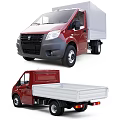 Red Commercial Panel Van Truck Multi Angle Displays 3d model