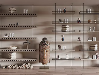 Modern Bookshelf 3d model
