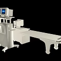 Modern Medical Examination Table with Console and Display Screen Structure Design 3d model