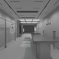 Modern Clothing Store Interior With Open Layout And Hanging Clothes