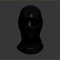 Gray Fabric Balaclava as Daily Life Product with Full Head Coverage for Warmth Protection 3d model