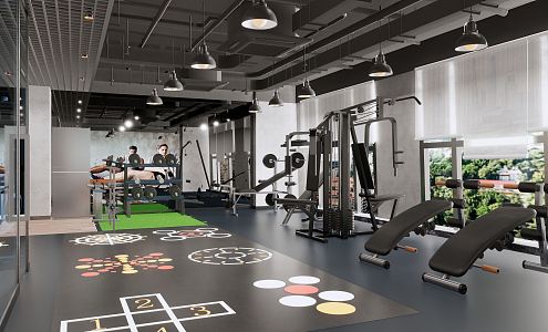 INDUSTRIAL LOFT GYM 3d model