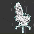 Ergonomic Dark Brown Leather Office Chair With Armrests And Rolling Wheels