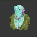 Game Movie Character With White Horned Head White Beard Yellow Eyes And Yellow Cloak