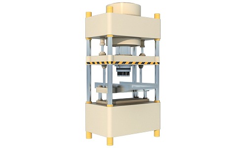 briquetting machine 3d model