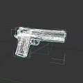 Black Semi Automatic Pistol Featuring Wooden Grip And Matte Black Metal Body Design