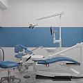 Bright Modern Dental Clinic Reception Lobby With Marble Desk And Comfortable Seats