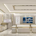 Modern Luxury Jewelry Store Interior Design With Elegant Display Counters And Lighting Fixtures