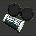 Green And White Disposable Paper Cups With Lids And Recyclable Symbol For Daily Use