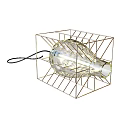Modern Chandelier Design With Geometric Metal Frame And Textured Glass Shade